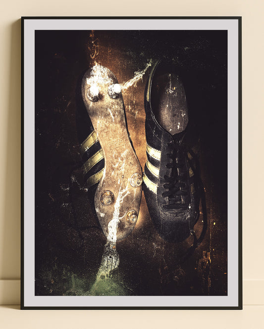 Retro fotbollsskor – Retroposter