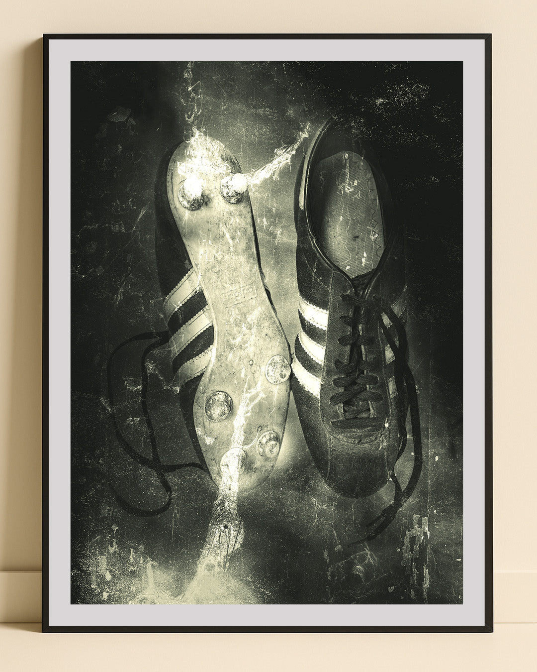 Retro fotbollsskor – Retroposter