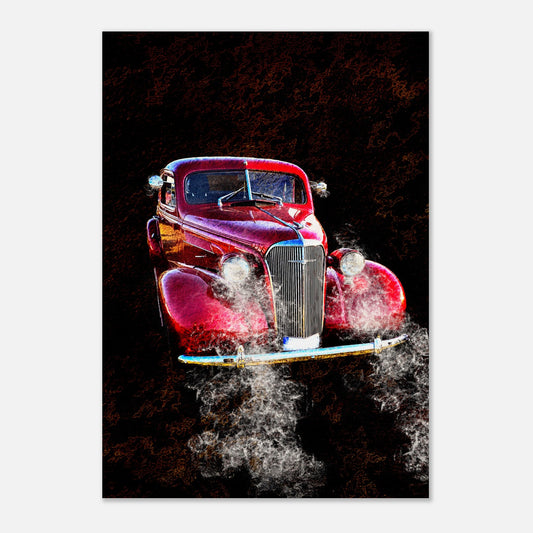 Foto på en röd Chevrolet