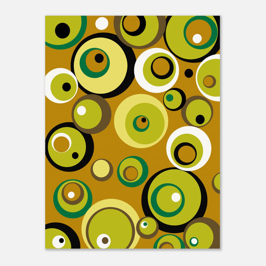 Illustration av typiska 70-tals popcirklar