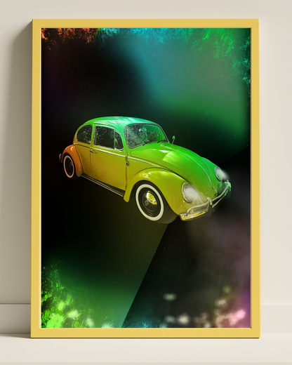 Volkswagen Bubblan 1966 - Retroposter