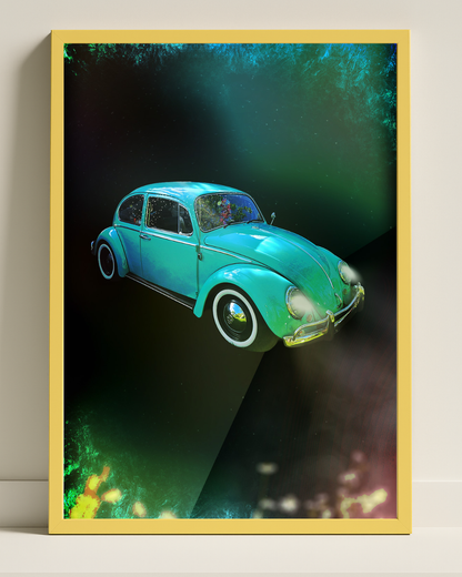 Volkswagen Bubblan 1966 - Retroposter
