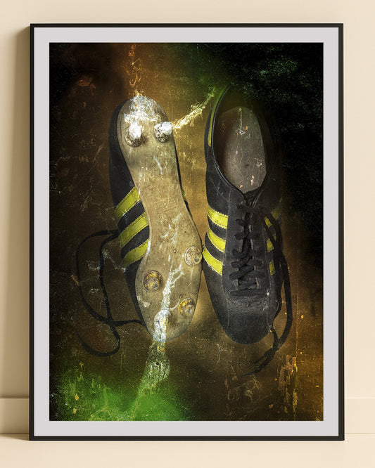Retro fotbollsskor – Retroposter