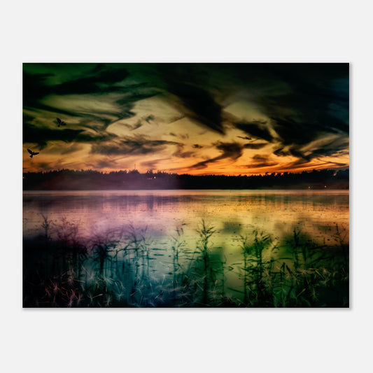 Retroplansch på en mönstrad himmel i Sunnersta-Uppsala