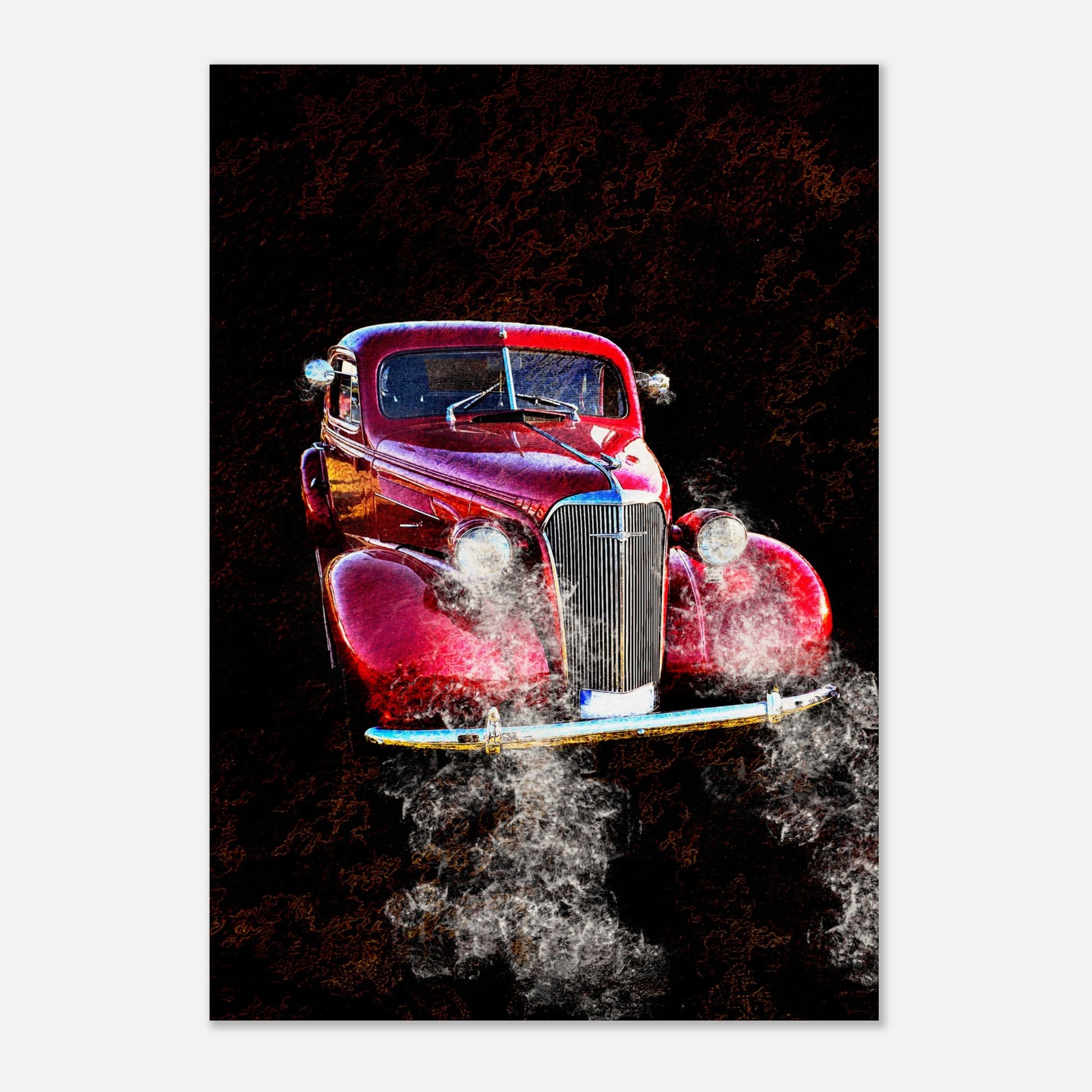 Foto på en röd Chevrolet