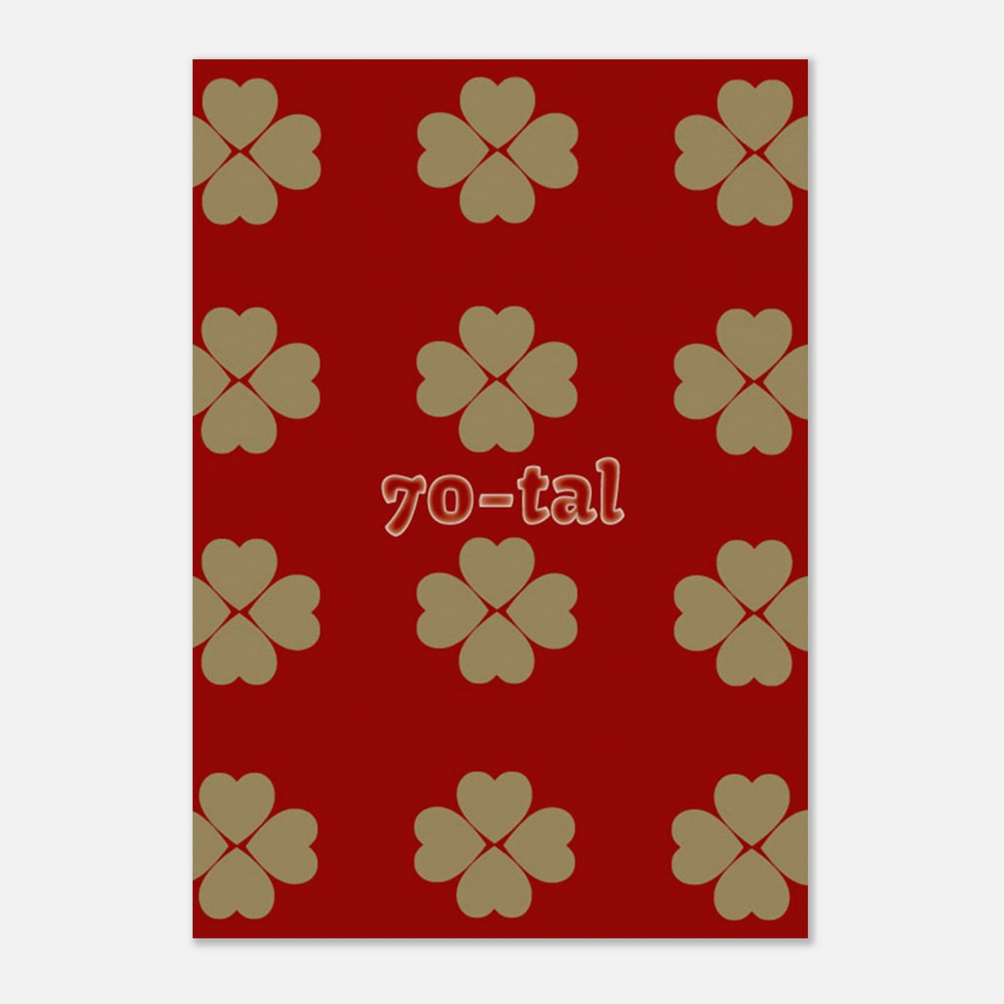 Illustration av hjärtmönster från 70-talet