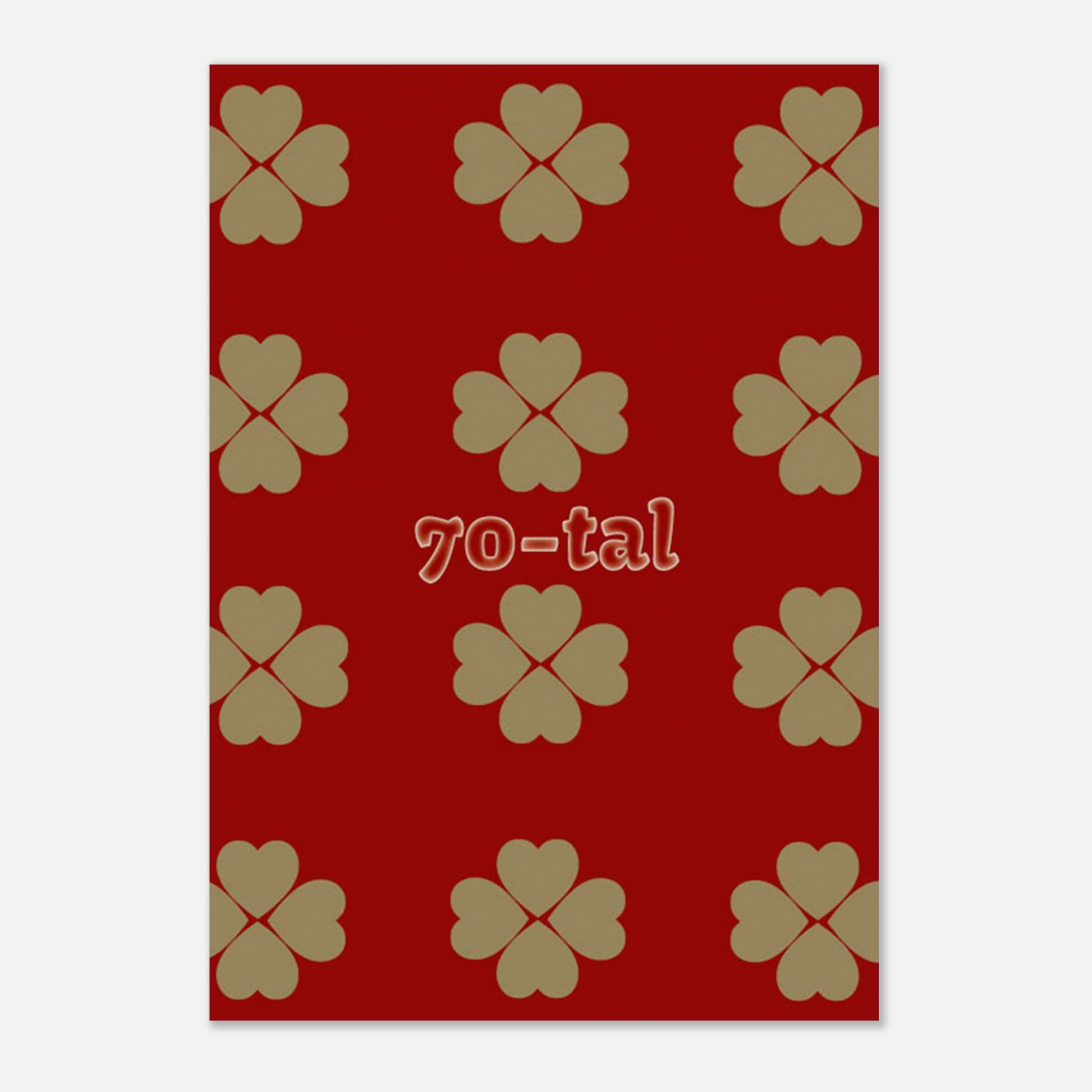 Illustration av hjärtmönster från 70-talet