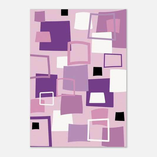 Illustration av fyrkantor i olika former