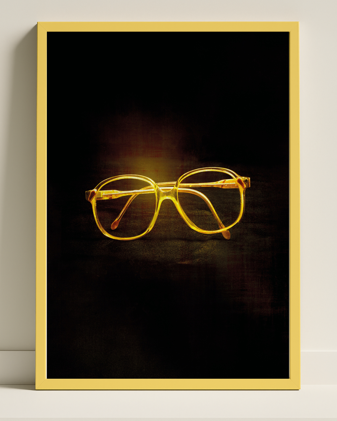 Retro poster med 70-talsglasögon