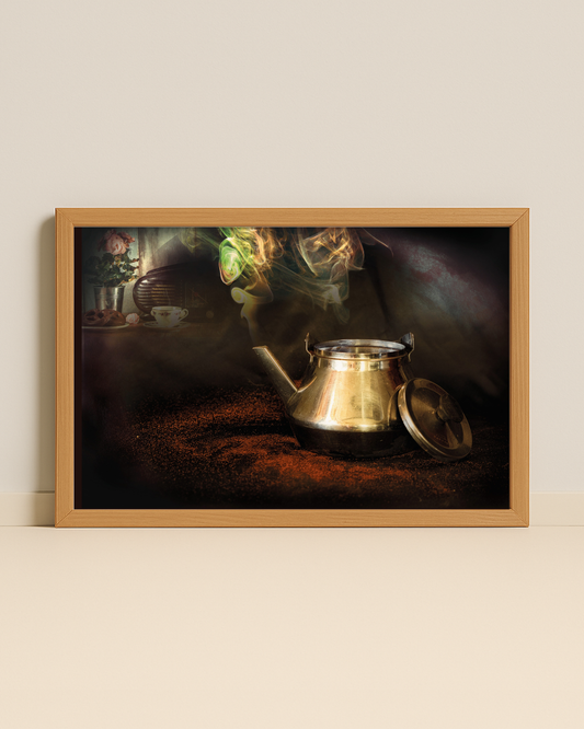 Retro poster med Bernadotte-kaffekanna