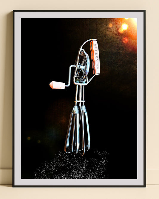 Retro handvisp - Retroposter